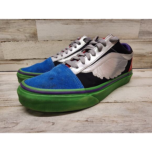 VANS Marvel Sneakers Size Mens 5 W 6.5 Captain America Super Hero Wings - Picture 1 of 9